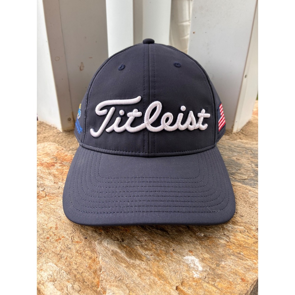 Titleist Navy Blue Performance Golf Hat American Flag Sammy Phillips Electric OS
